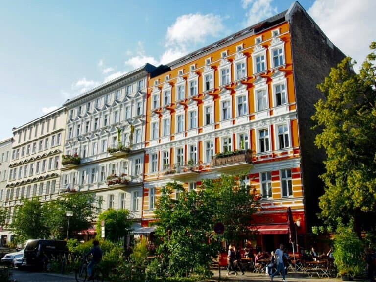 Old Berlin buildings on Oderberger strasse