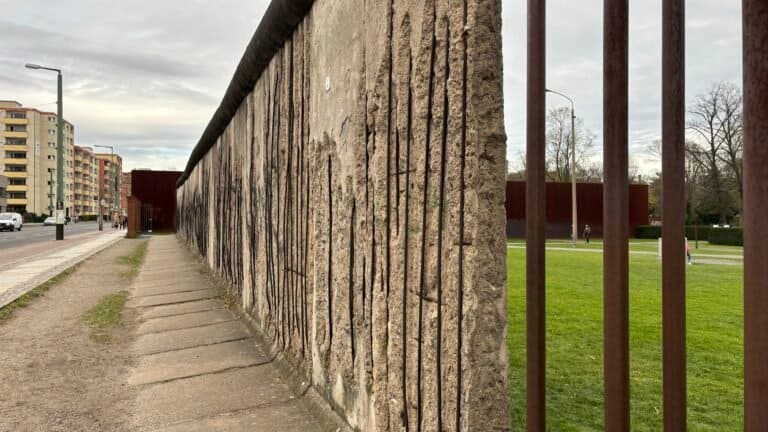 A part of the remaining Berlin Wall along Bernauer Strasse